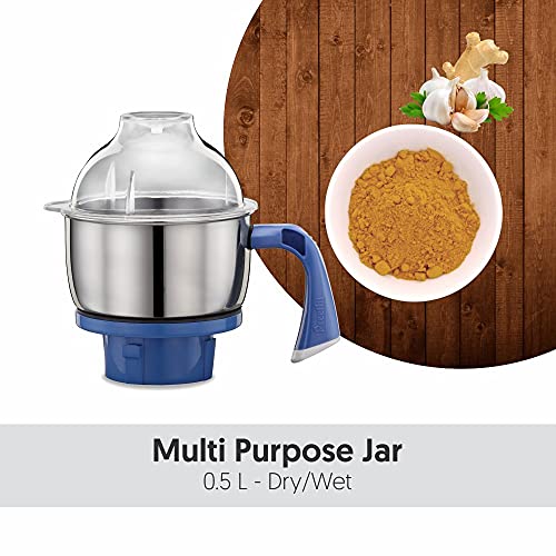 Preethi Blue Leaf Diamond MG-214 mixer grinder 750 watt (Blue/White), 3 jars & Flexi Lid, FBT motor with 2yr Guarantee & Lifelong Free Service - Image 6